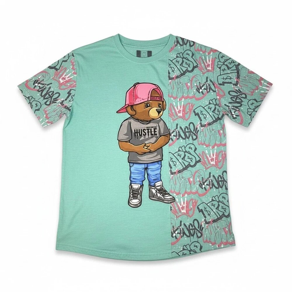 Hustle Gang Never Stop The Hustle OG Bear Graffiti Short Sleeve T-Shirt Size L
